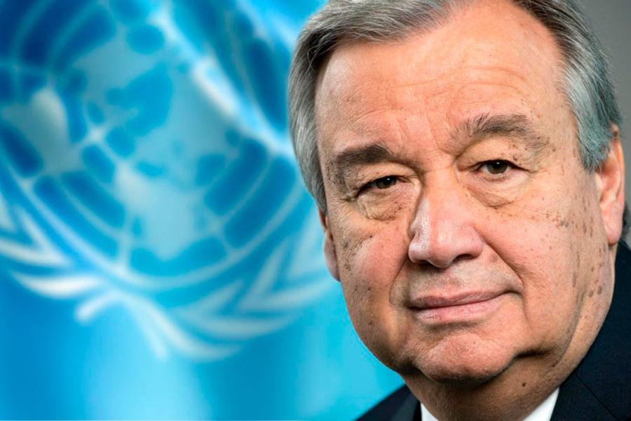 Fotografía del Secretario General de las Naciones Unidas, António Guterres